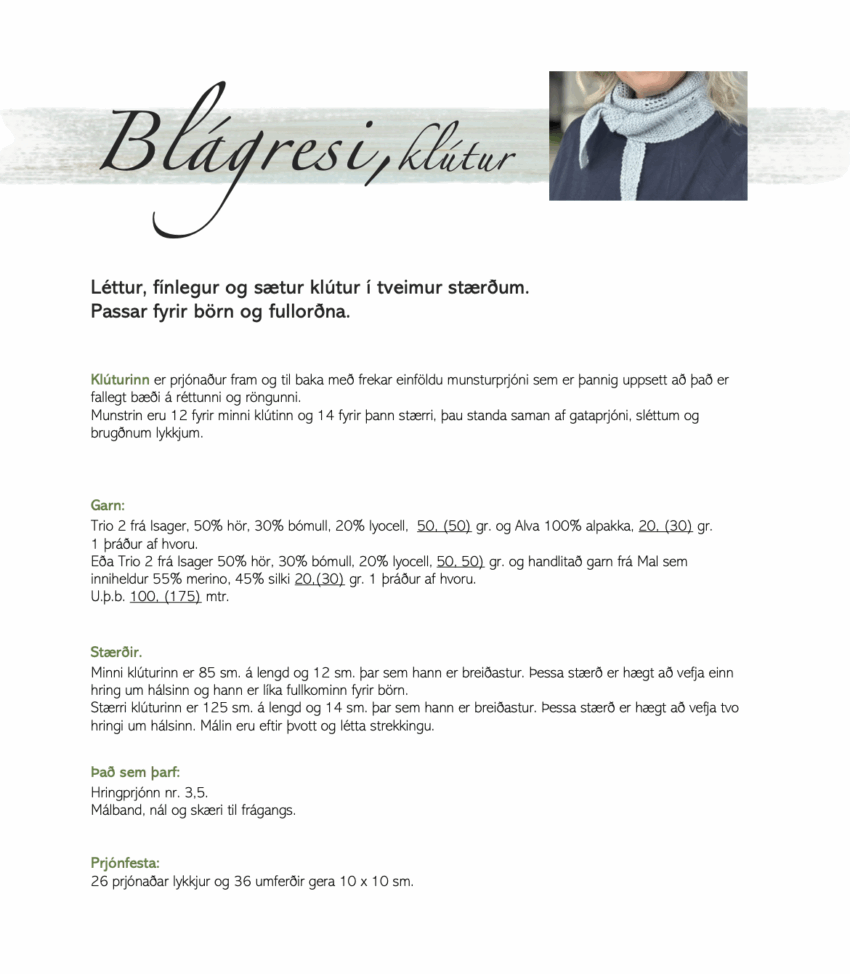 Blágresi, klútur - Image 2